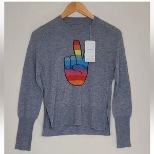Zadig & Voltaire Liruius Peace Cashmere Sweater Size XS Womens NEW